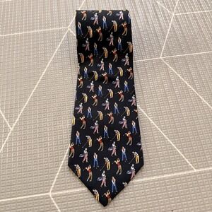Crooks & Creed London Golf Neck Tie 100% Silk